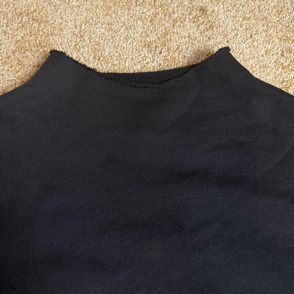 Frank & Eileen Effie Long Sleeve Funnel Neck Capelet Black Top Luxury Size M EUC - Picture 6 of 16